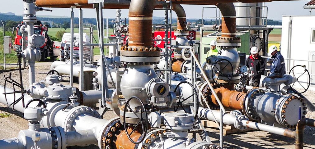 Slide gate valve station at Friedburg