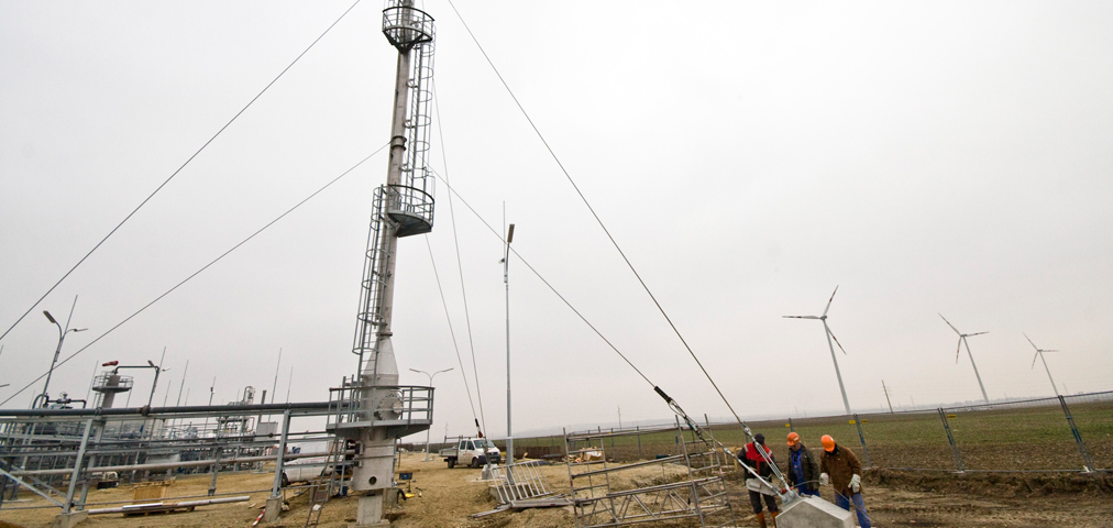30-Meter-Fackel für Erdgas
