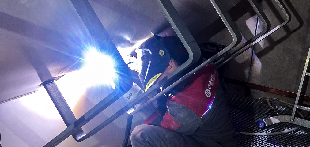 Welding work assembly Kremsmueller