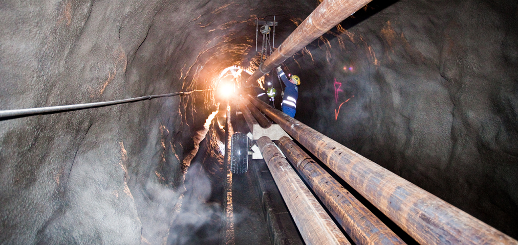 Assembly in the duct