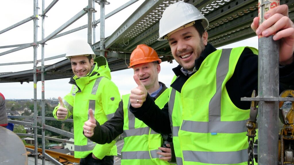 Ein Team der SWK beim Lokalaugenschein