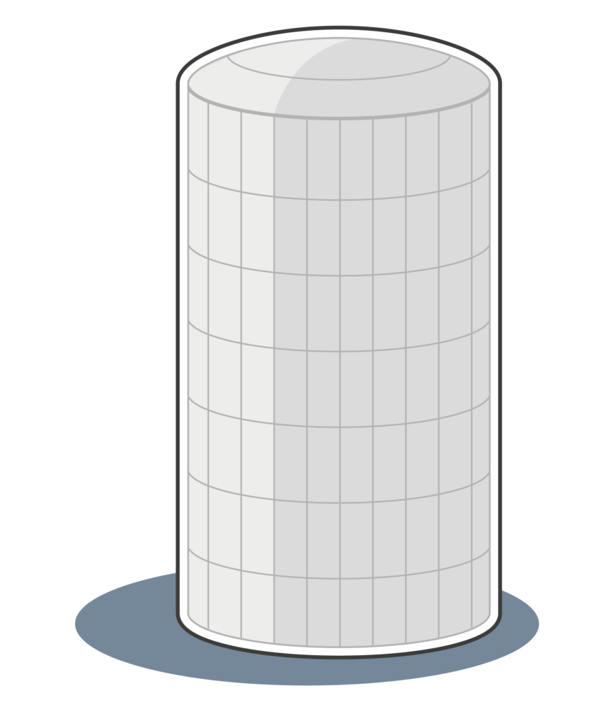 Illustration des Wärmespeichers in Würzburg